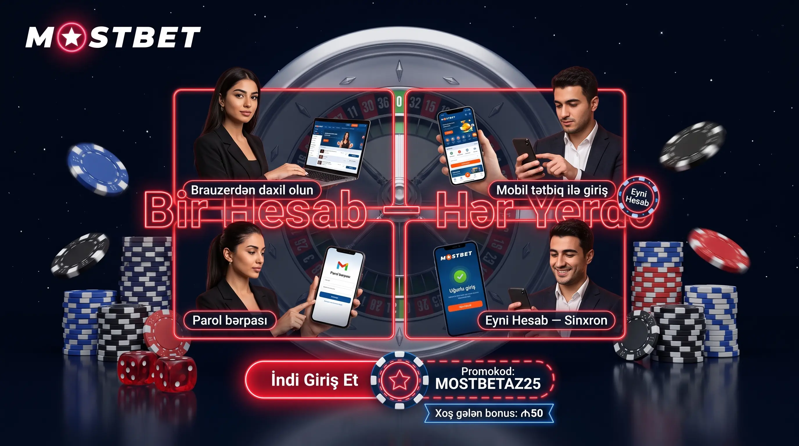 Mostbet login hesaba keçmə təlimatı