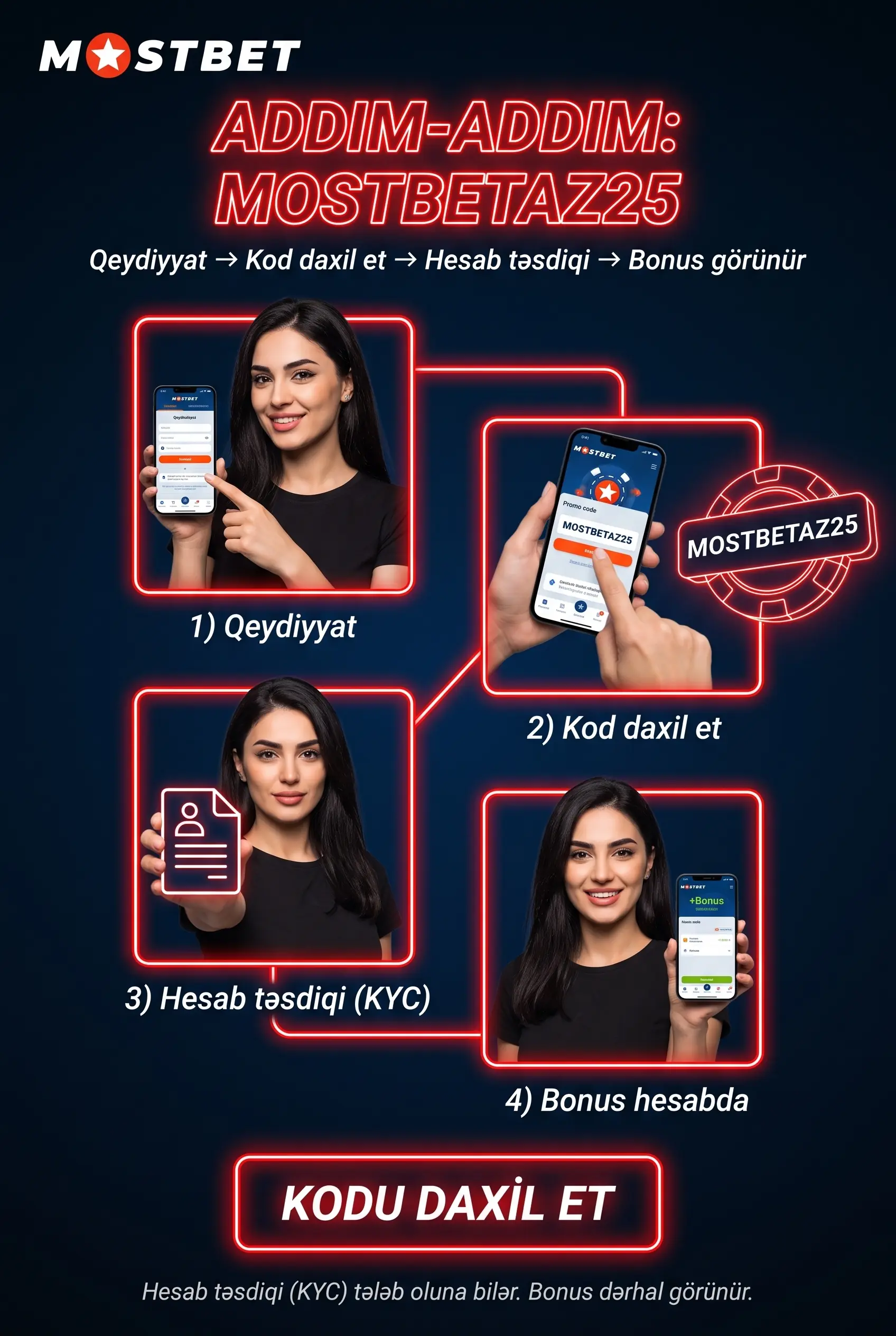 MOSTBETAZ25 promo kodundan istifadə qaydası